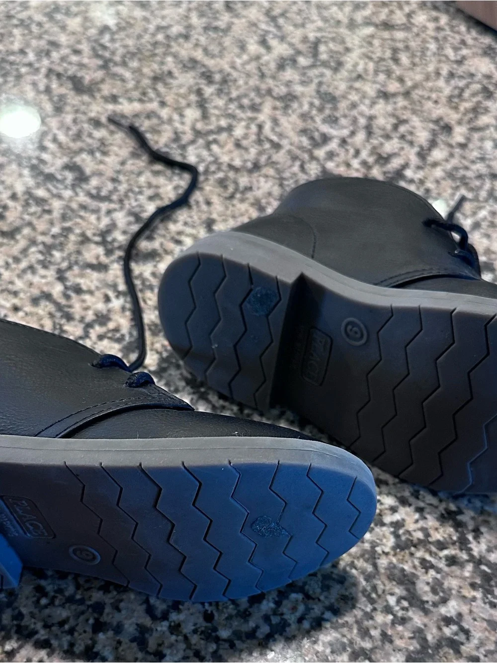The Children's Place Boy's Black Lace up shoes